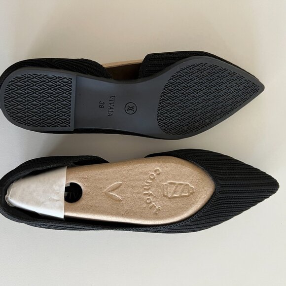 NEW Vivaia Melia / Pointed-Toe Flats / 38 / black - Picture 3 of 7